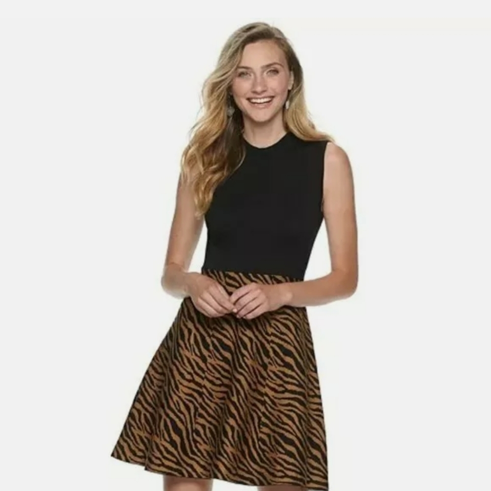 NWT JUINORS REWIND FIT & FLARE SWEATER DRESS XS